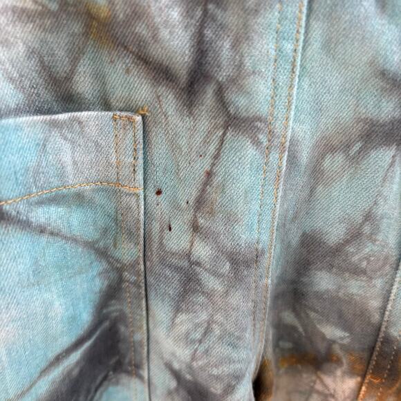 The Pyramid Collection Tie Dyed Overalls Cotton Boho Hippie Festival Artsy Sz S - Picture 8 of 11